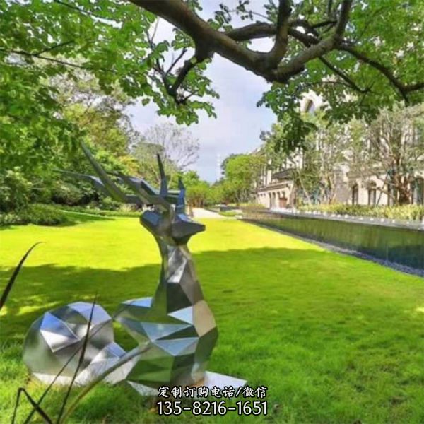 抽象不锈钢雕塑 巨型步行街摆件 户外广场景观小品（3）