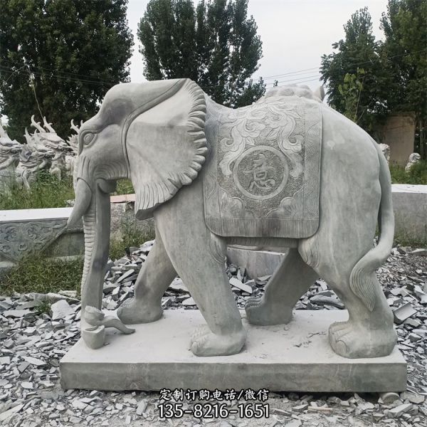 如意大象石雕