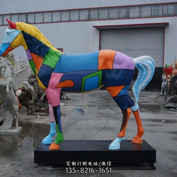 景观动物摆件 户外大型仿真马雕塑（3）