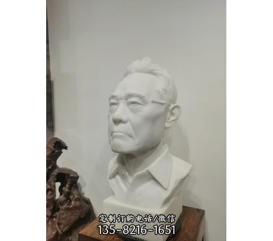 广场汉白玉雕刻历史人物胸像雕塑 （2）