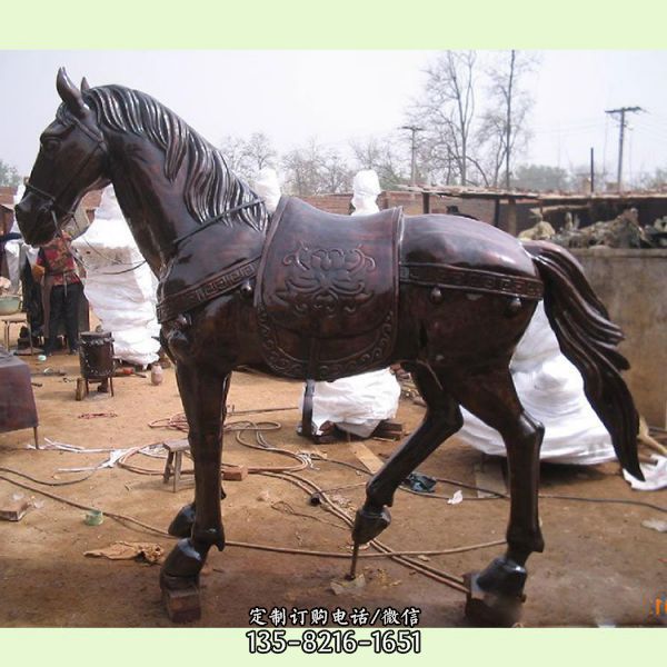 铜马 大型铜马铸造厂 青铜马踏飞燕 户外园林大型景观雕塑（3）