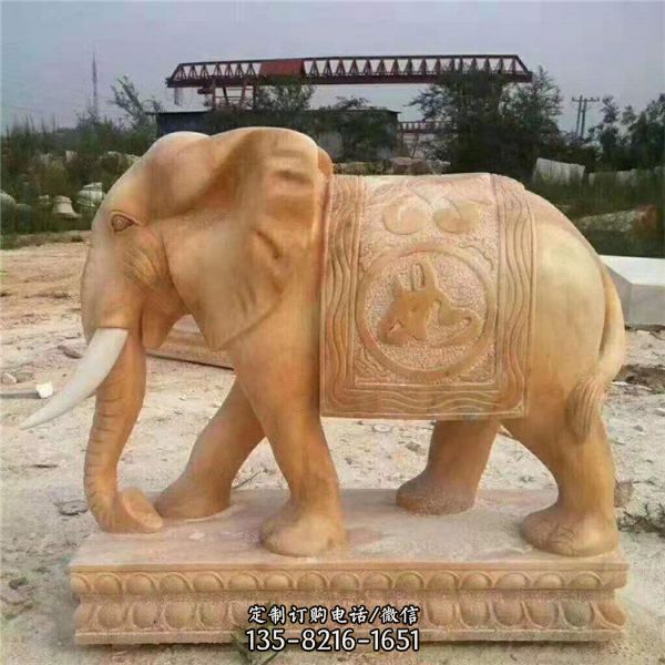 石雕门口招财大象 雕塑（1）