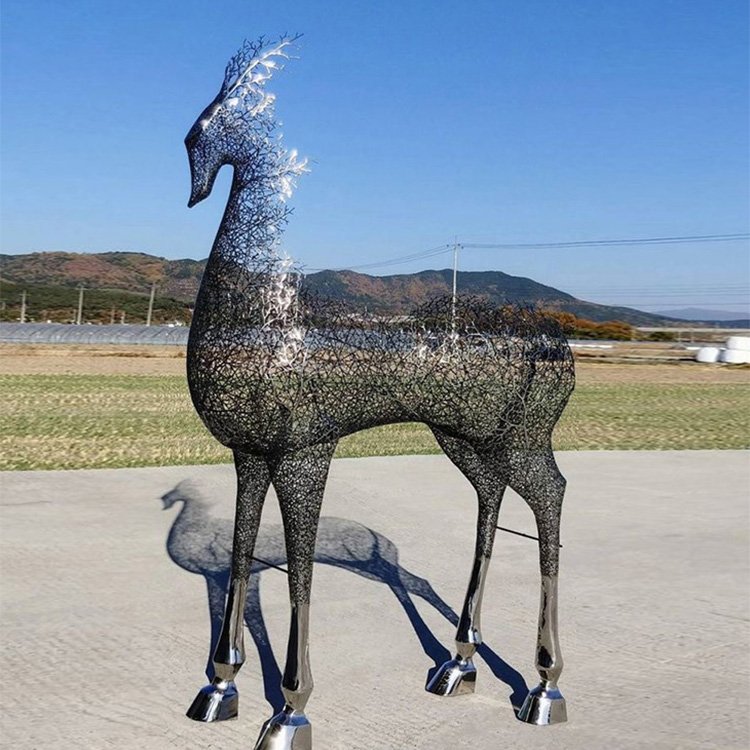 景观鹿·不锈钢外景雕塑图片