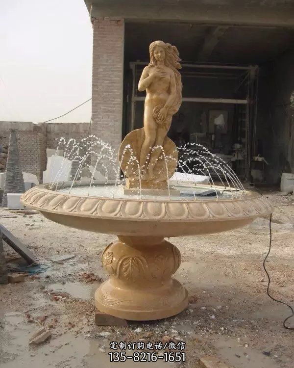大理石欧式人物雕塑喷泉庭院景观摆件（3）