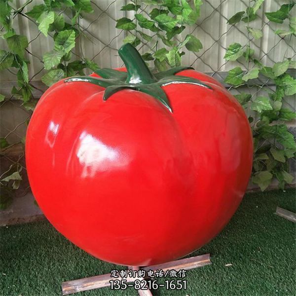 玻璃钢仿真蔬菜景观西红柿雕塑