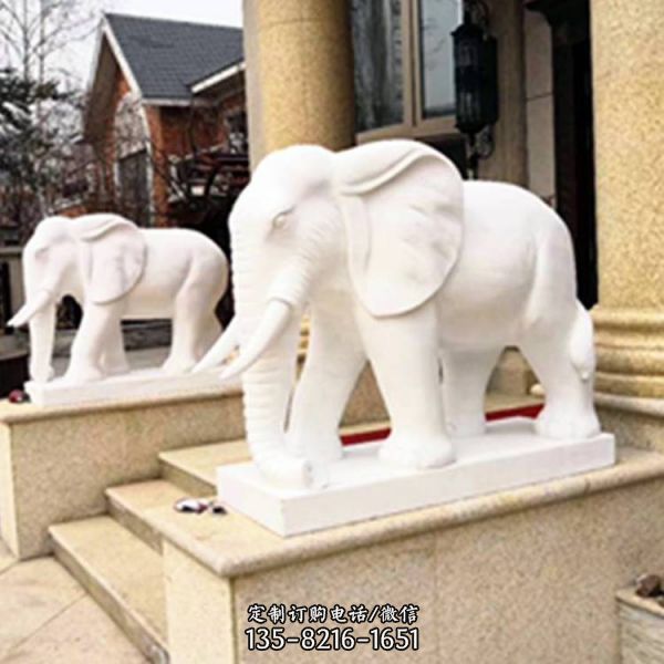 庭院定制酒店石象 吉祥如意小象 雕塑（2）