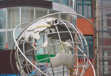 巨型地球仪 镂空不锈钢雕塑 