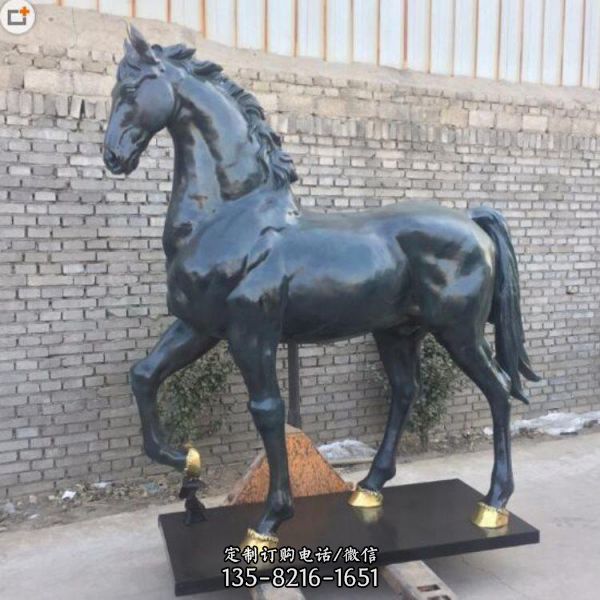 城市广场摆放铸铜骑马人物雕塑（5）