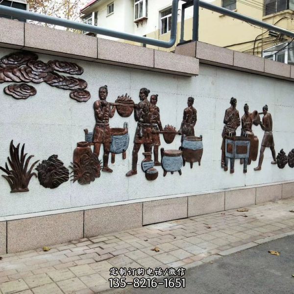 城市街道装饰文化浮雕人物雕塑摆件（1）