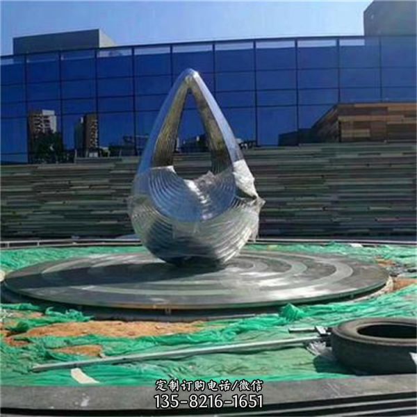 户外城市广场不锈钢雕塑金属铁艺烤漆抽象创意摆件（2）
