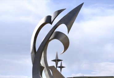百鸟朝凰大型不锈钢景观雕塑