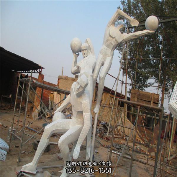 体育运动 抽象人物摆件 不锈钢校园人物雕塑（1）