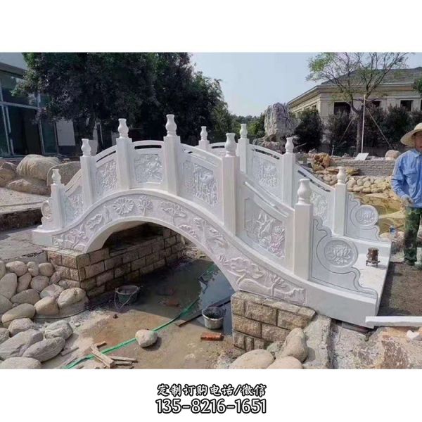 石桥青石拱桥栏杆庭院造景小桥流水精品浮雕（3）