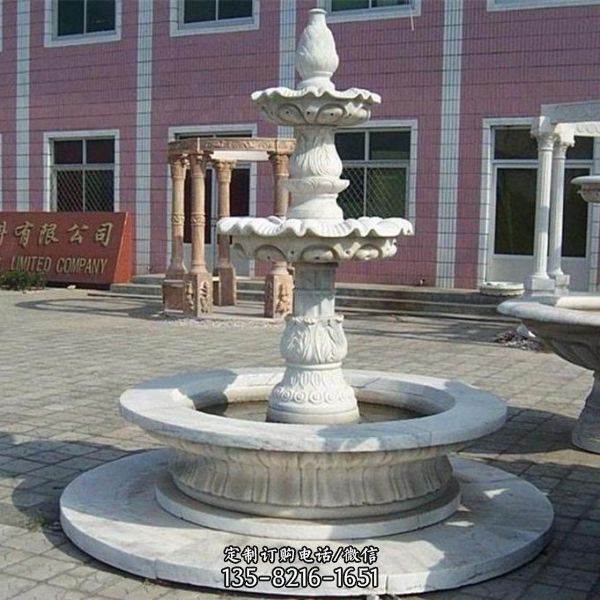 大型喷泉雕塑 石雕流水摆件 别墅喷泉景观装饰 品（3）