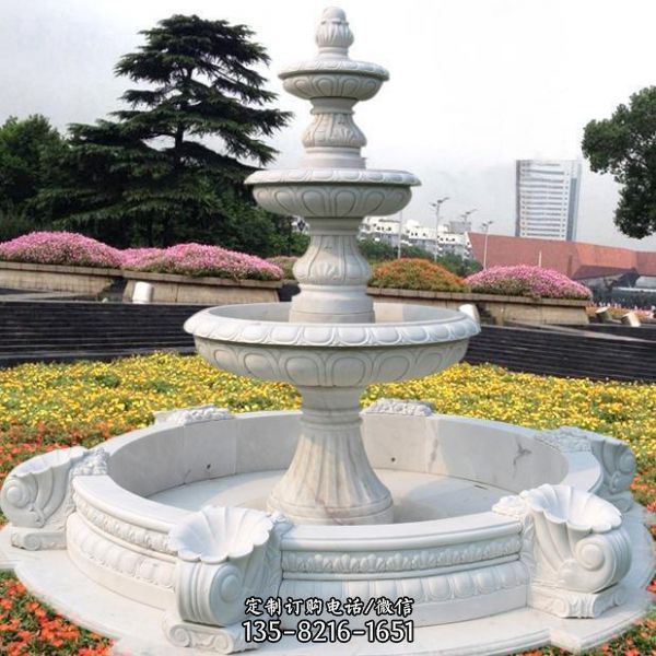 大型喷泉雕塑 石雕流水摆件 别墅喷泉景观装饰 品（5）