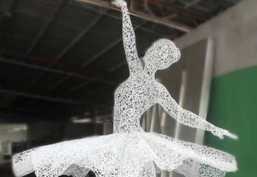 抽象跳舞·不锈钢镂空雕塑