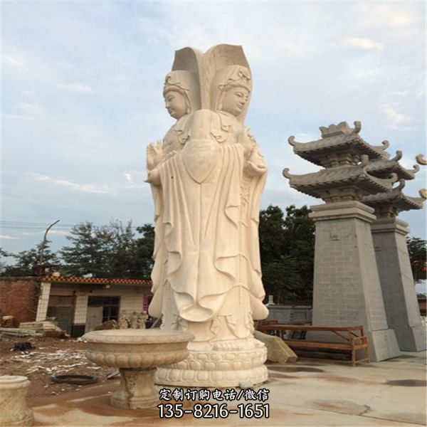户外园林景观大型佛像菩萨三门观音雕塑