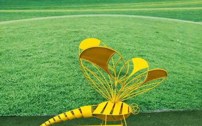 抽象艺术——铁艺抽象蜻蜓雕塑