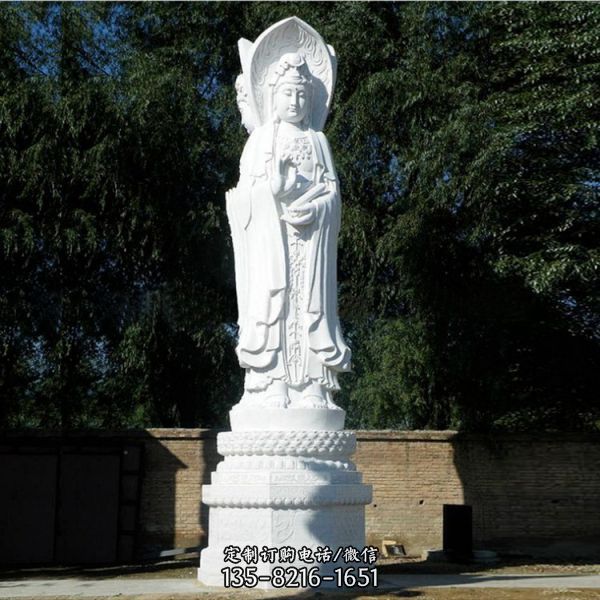 户外景区石雕园林大型观世音菩萨雕塑（1）