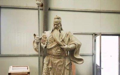 大型铜雕武财神雕塑