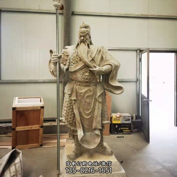 大型铜雕武财神雕塑