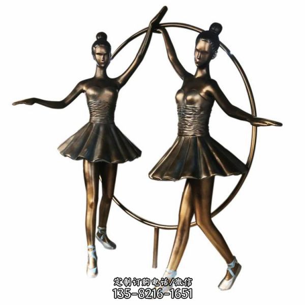 玻璃钢工艺品 跳芭蕾舞人物造型小品摆件雕塑（3）
