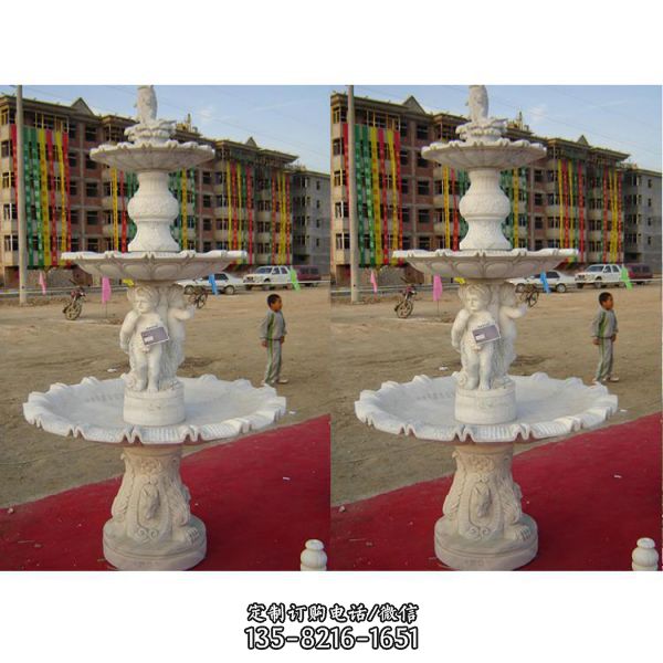 小区摆放欧式花岗岩风水球喷泉雕塑（2）