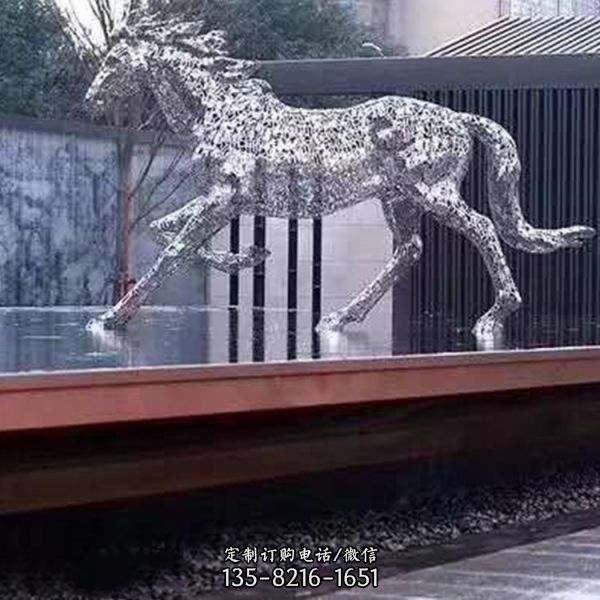 不锈钢卡通动物园林广场景观雕塑（1）