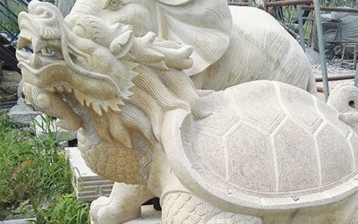 大型龙龟石雕——静谧传承、万古流芳
