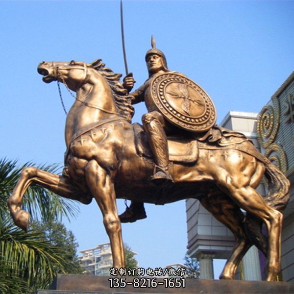 大型锻铜人物铜雕像 铜马动物雕塑 地产广场纯铜摆件（1）