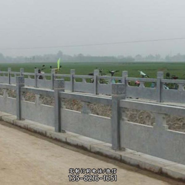 河道公园青石栏杆 护栏