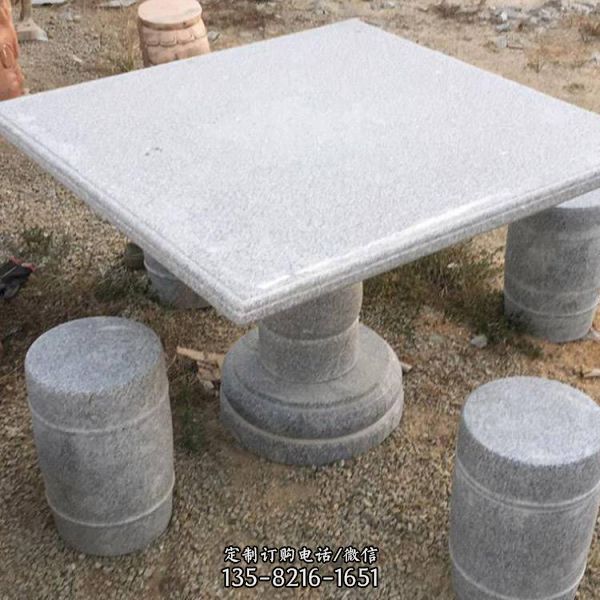 私家院子室外花岗岩石桌石凳（3）