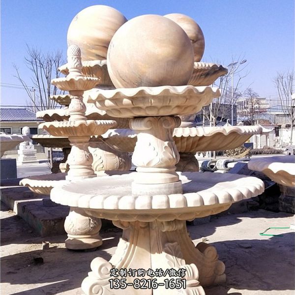 大理石石雕户外广场欧式喷泉雕塑（5）