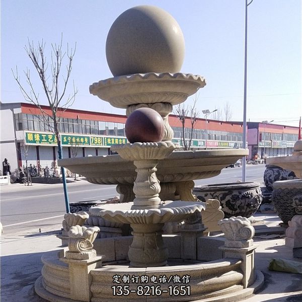 大理石石雕户外广场欧式喷泉雕塑（3）