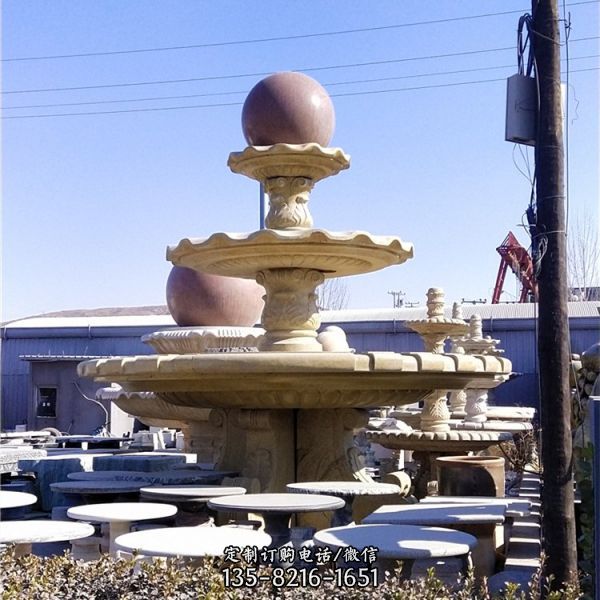 大理石石雕户外广场欧式喷泉雕塑