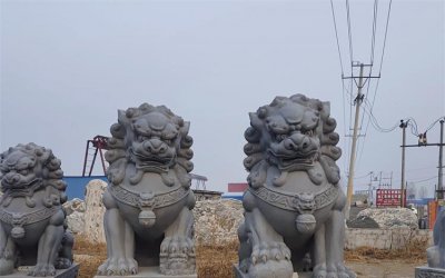 开吉旺盛之财神狮子雕塑