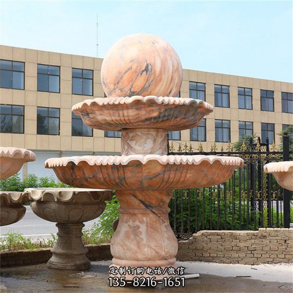 石雕喷泉风水球大理石流水钵水池户外庭院别墅小区水景观雕塑摆件（2）
