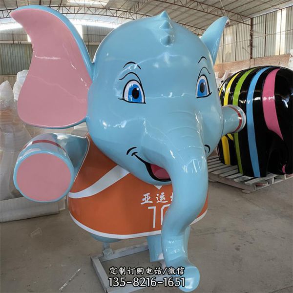商场企业形象玻璃钢卡通人物雕塑 门店吉祥物游乐场动漫摆件（3）