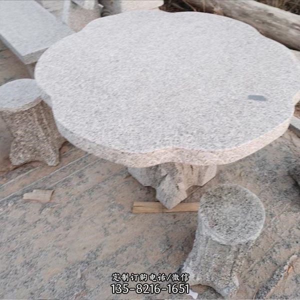 花岗岩石雕园林景观石桌石凳摆件