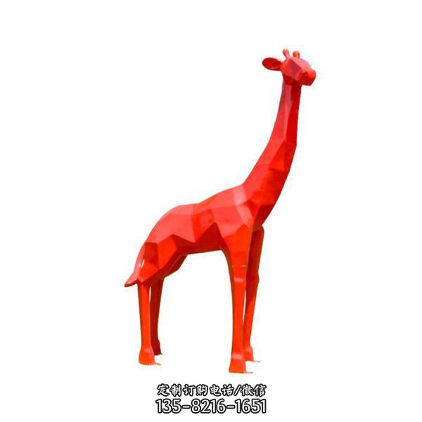 动物玻璃钢 彩色几何鹿树脂雕塑摆件 大型户外商场美陈装饰品（3）