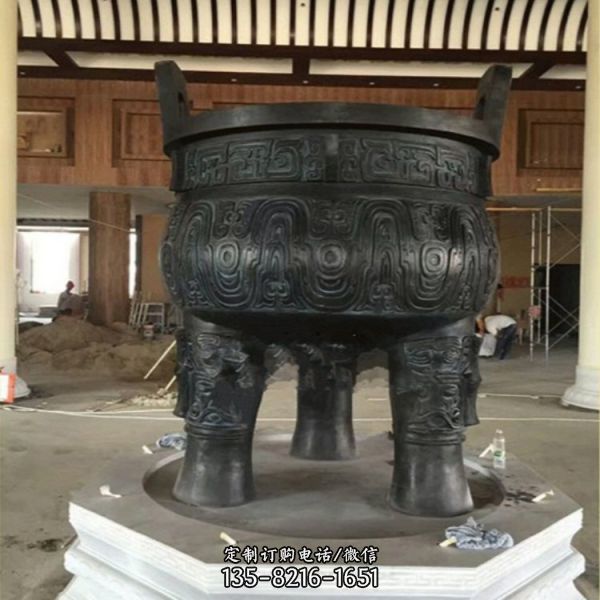 寺庙庙宇大型铜鼎雕塑（1）