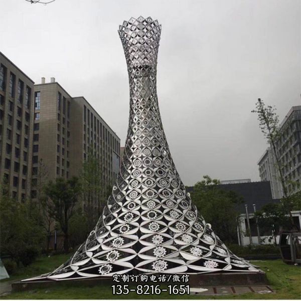 大型不锈钢城市雕塑 广场钢结构造型园林景观（1）