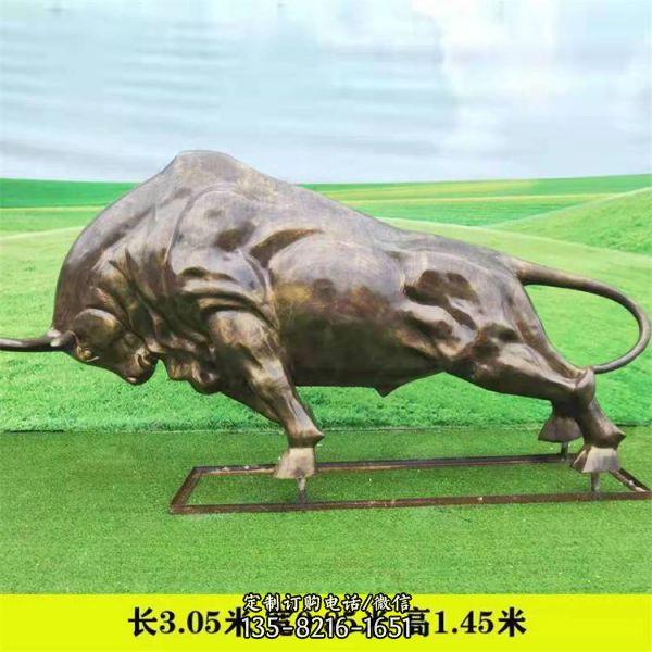 铜雕户外园林企业耕地牛雕塑是一款非常受欢迎的雕塑作…