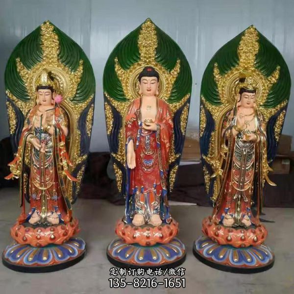 寺庙玻璃钢彩绘供奉菩萨十八罗汉雕塑