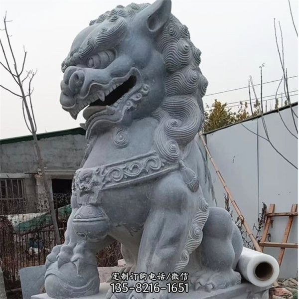 庭院别墅大型门口镇宅招财狮子雕塑（1）