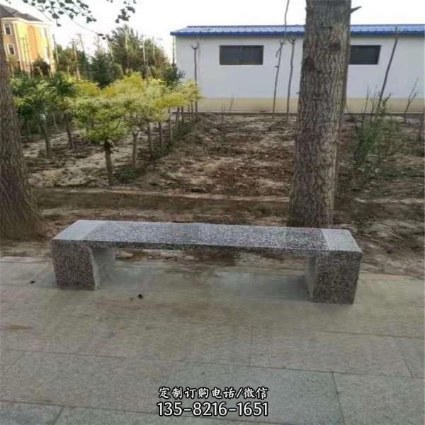 公园砂石花岗岩石雕座椅雕塑