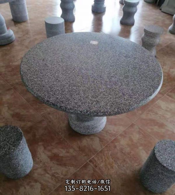 室外公园花岗岩大理石石桌石凳雕塑（2）