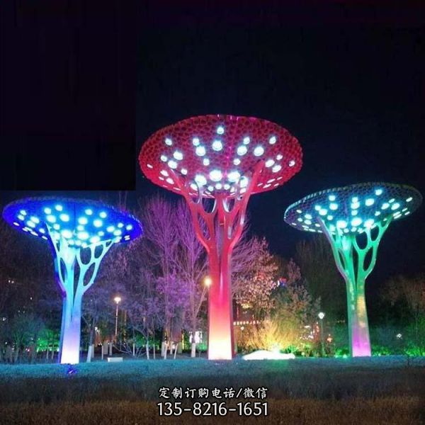 户外广场公园水滴灯光不锈钢镂空圆球城市亮化夜景观雕塑（2）