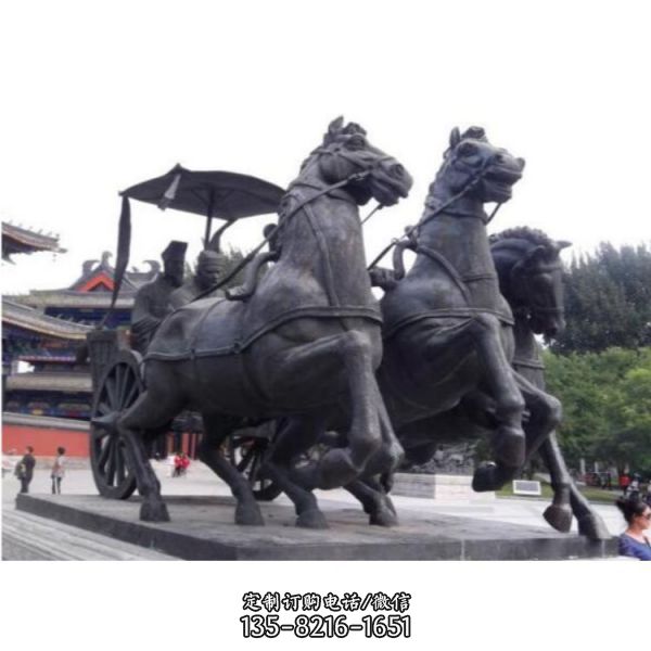 广场铜雕大型战马雕塑（3）