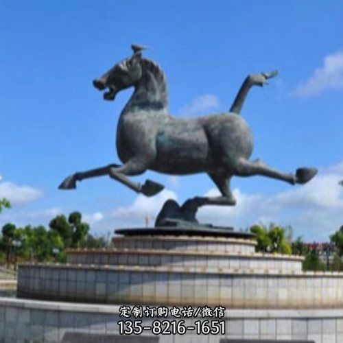 城市广场马踏飞燕动物铜雕塑